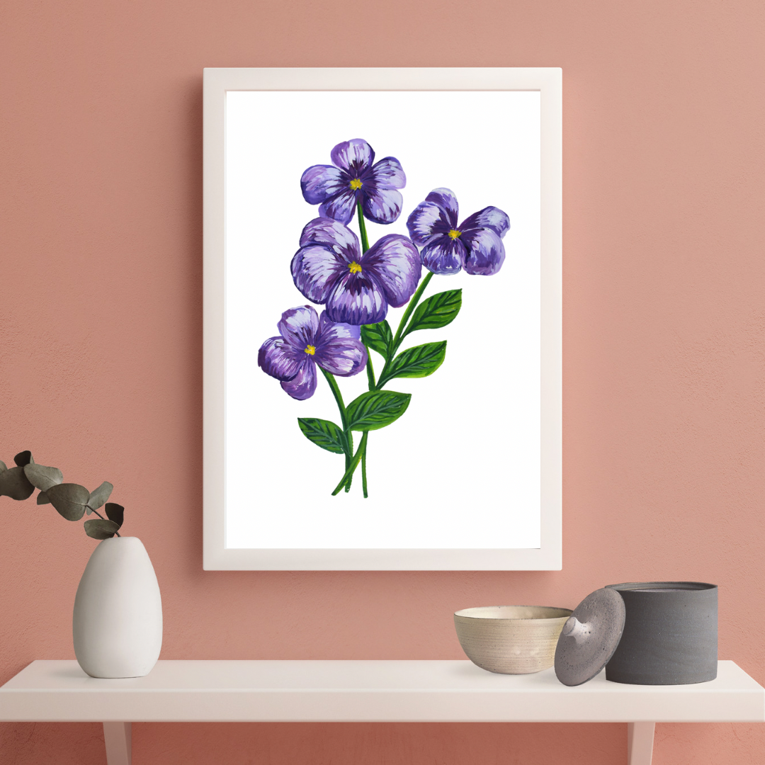 Violet art print