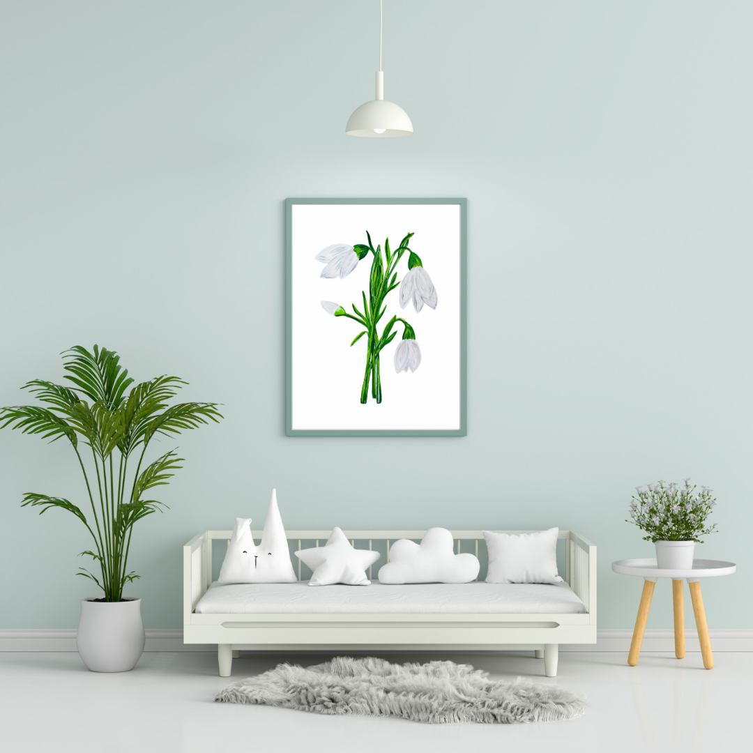 Snowdrop art print