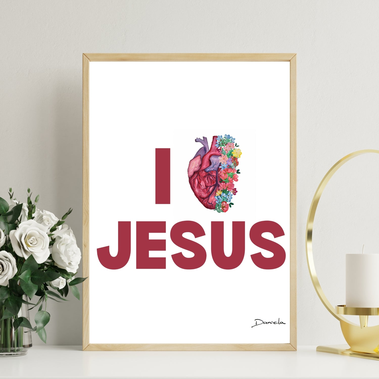 I Love Jesus Art Print