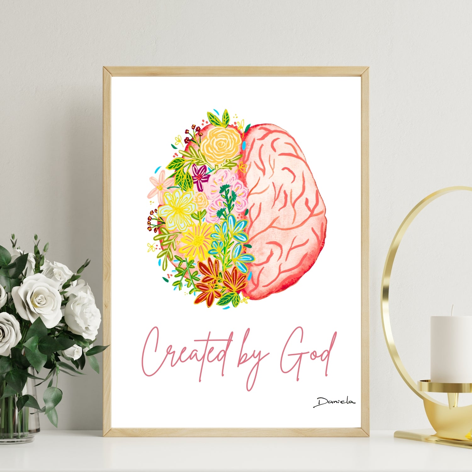 Created by God Art Print