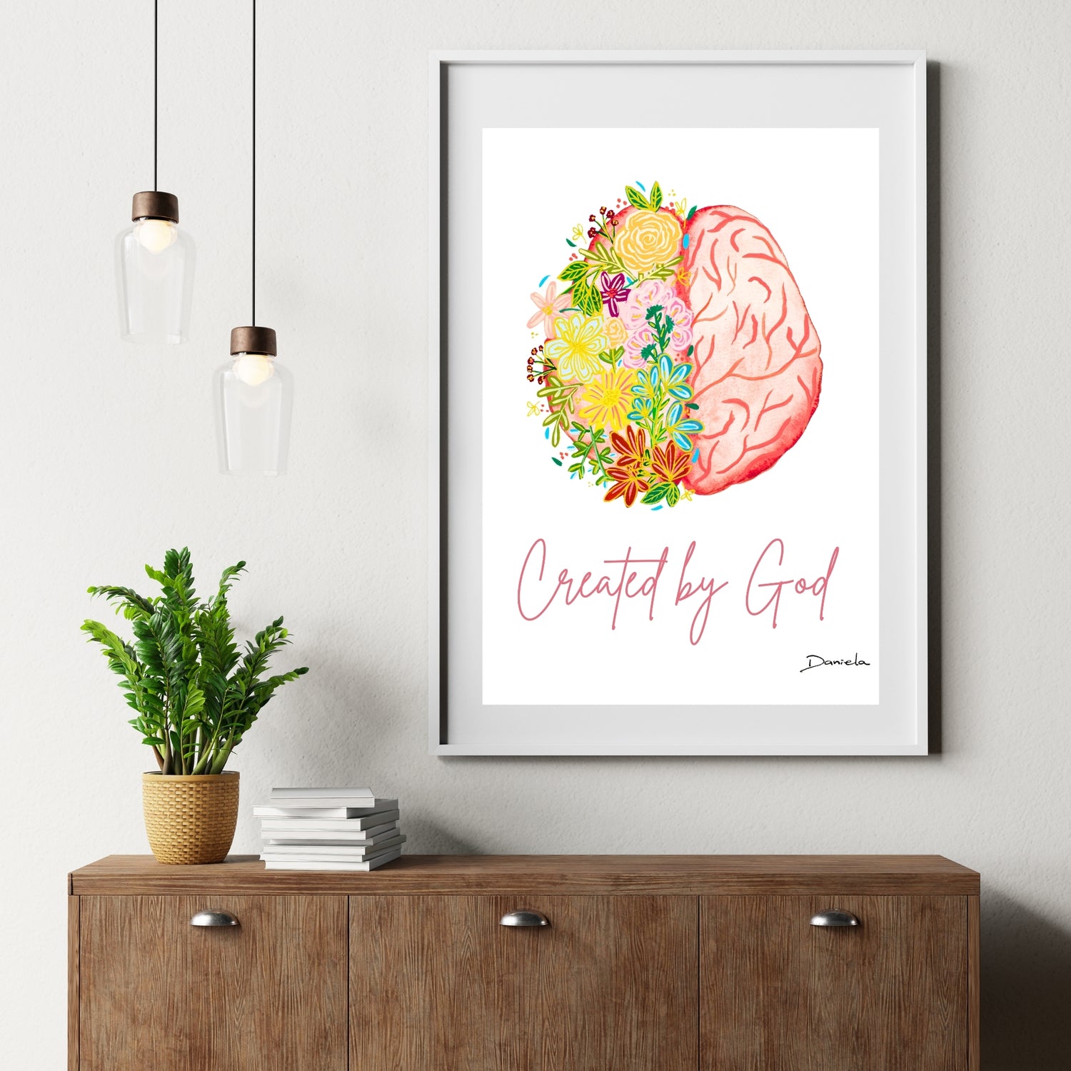 Created by God Art Print