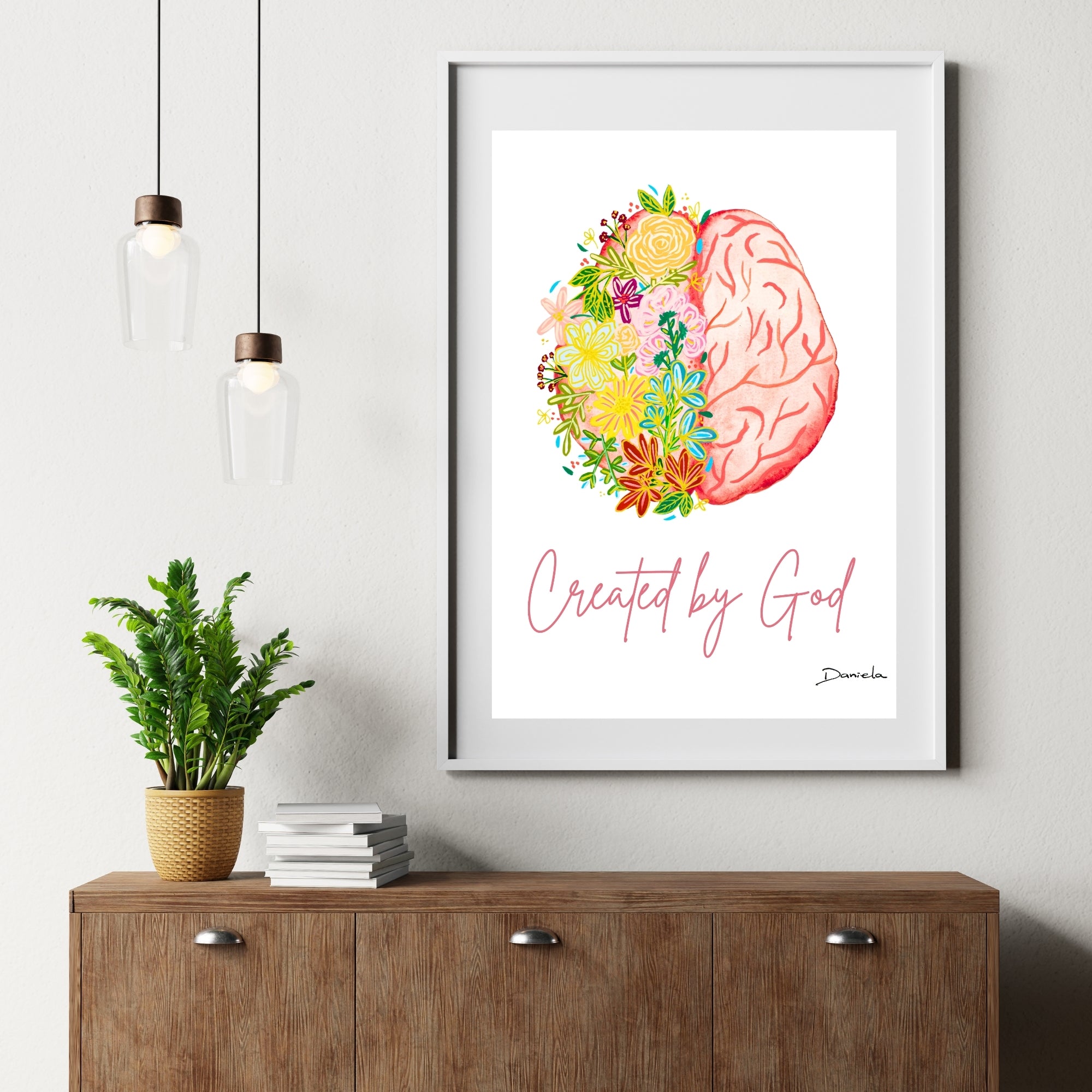 Created by God Art Print
