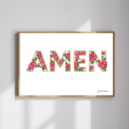 Amen Art Print