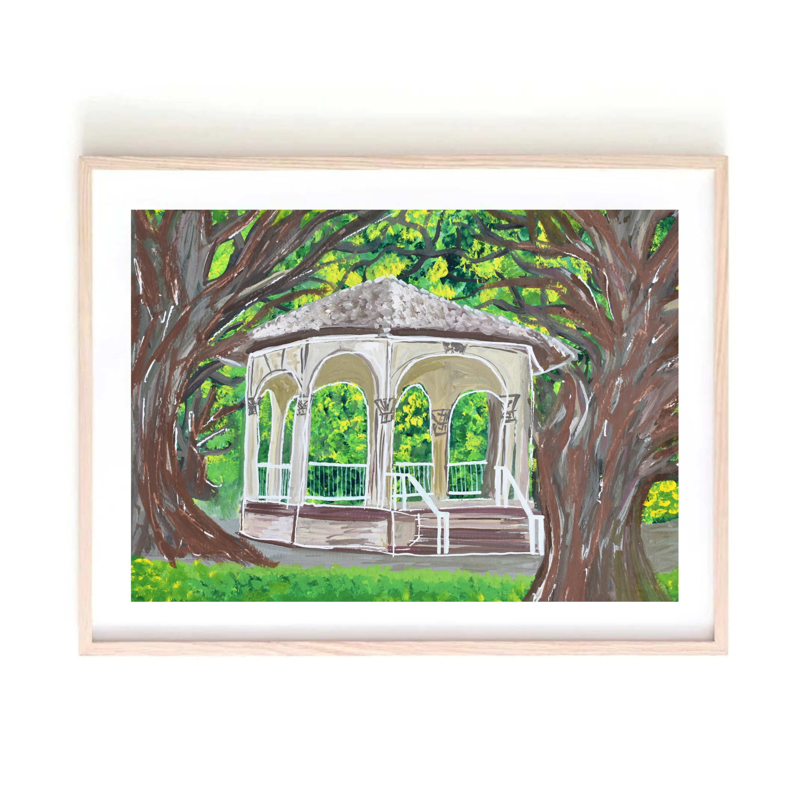 Charleston White Point Garden art print