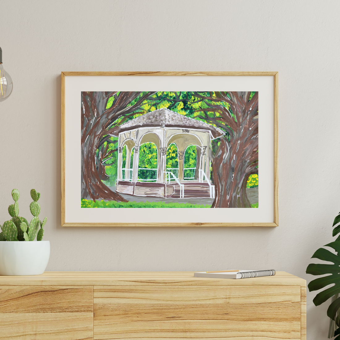 Charleston White Point Garden art print