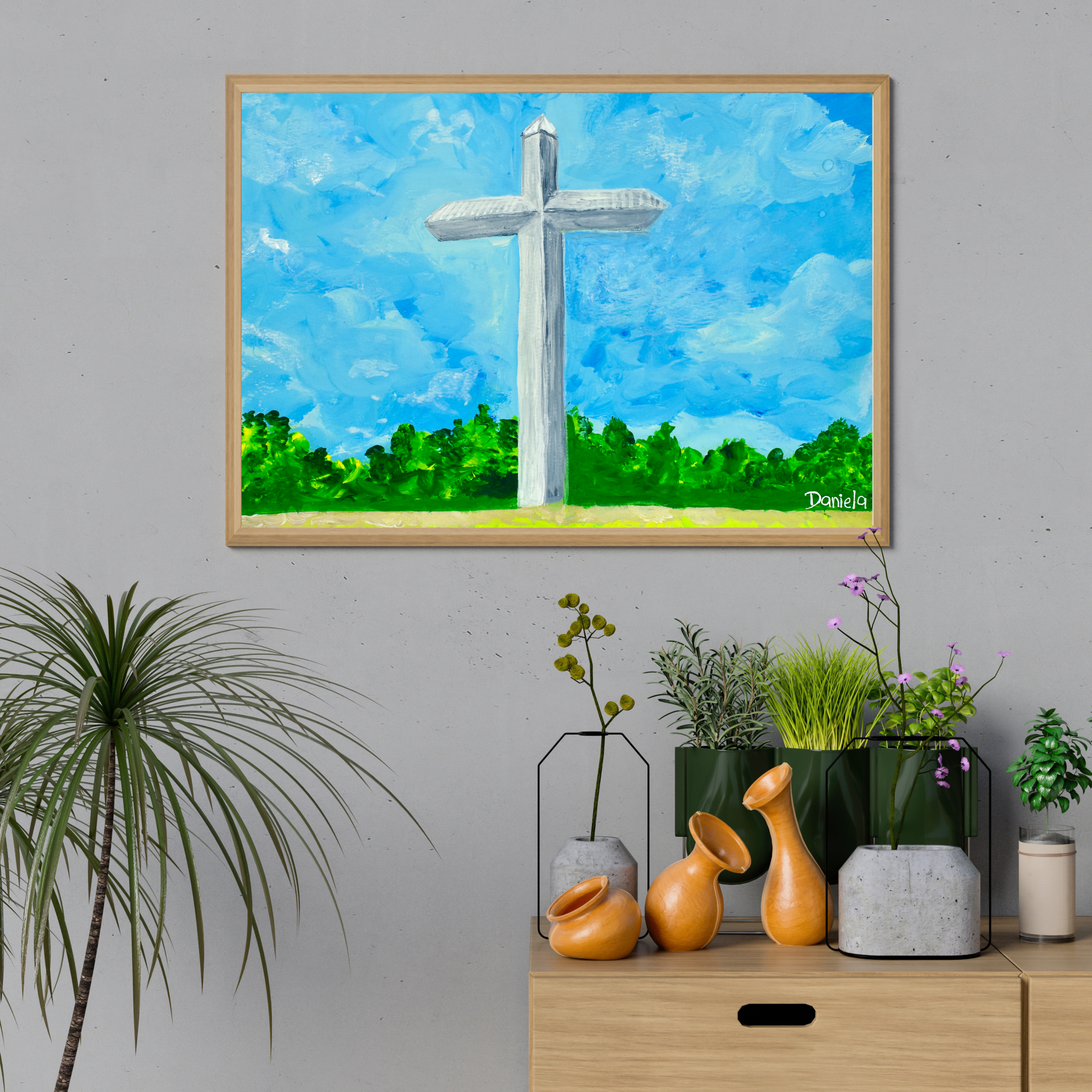 Cross art print