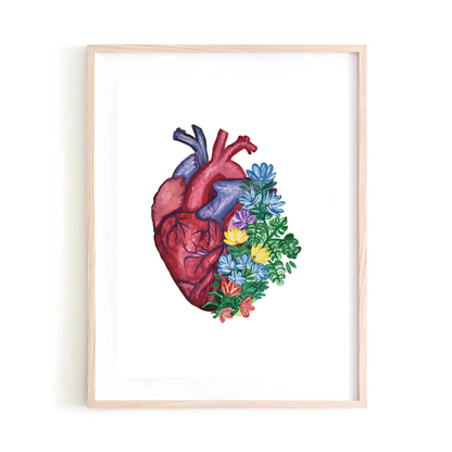 Anatomy Heart art print