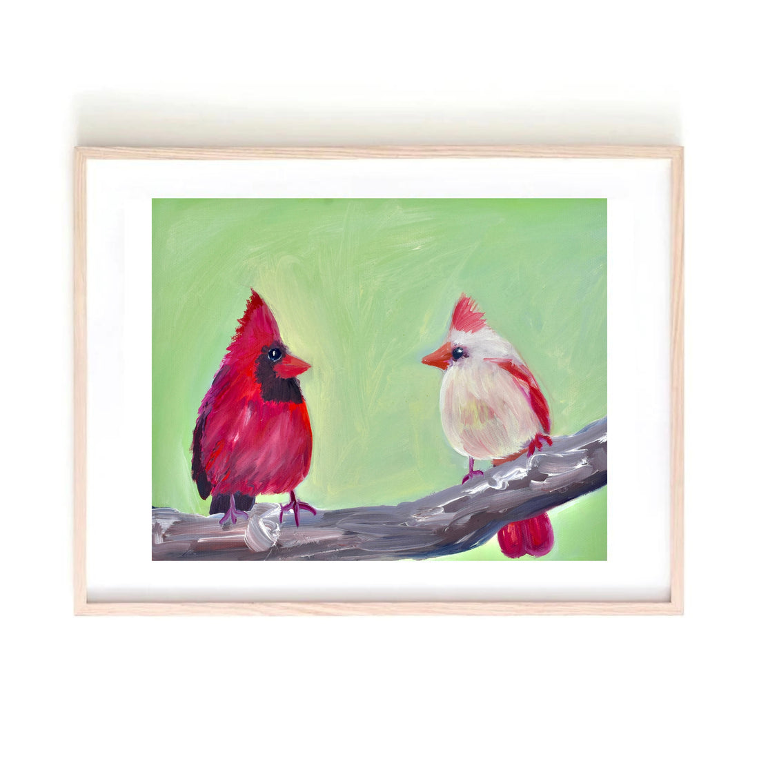 Birds love art print