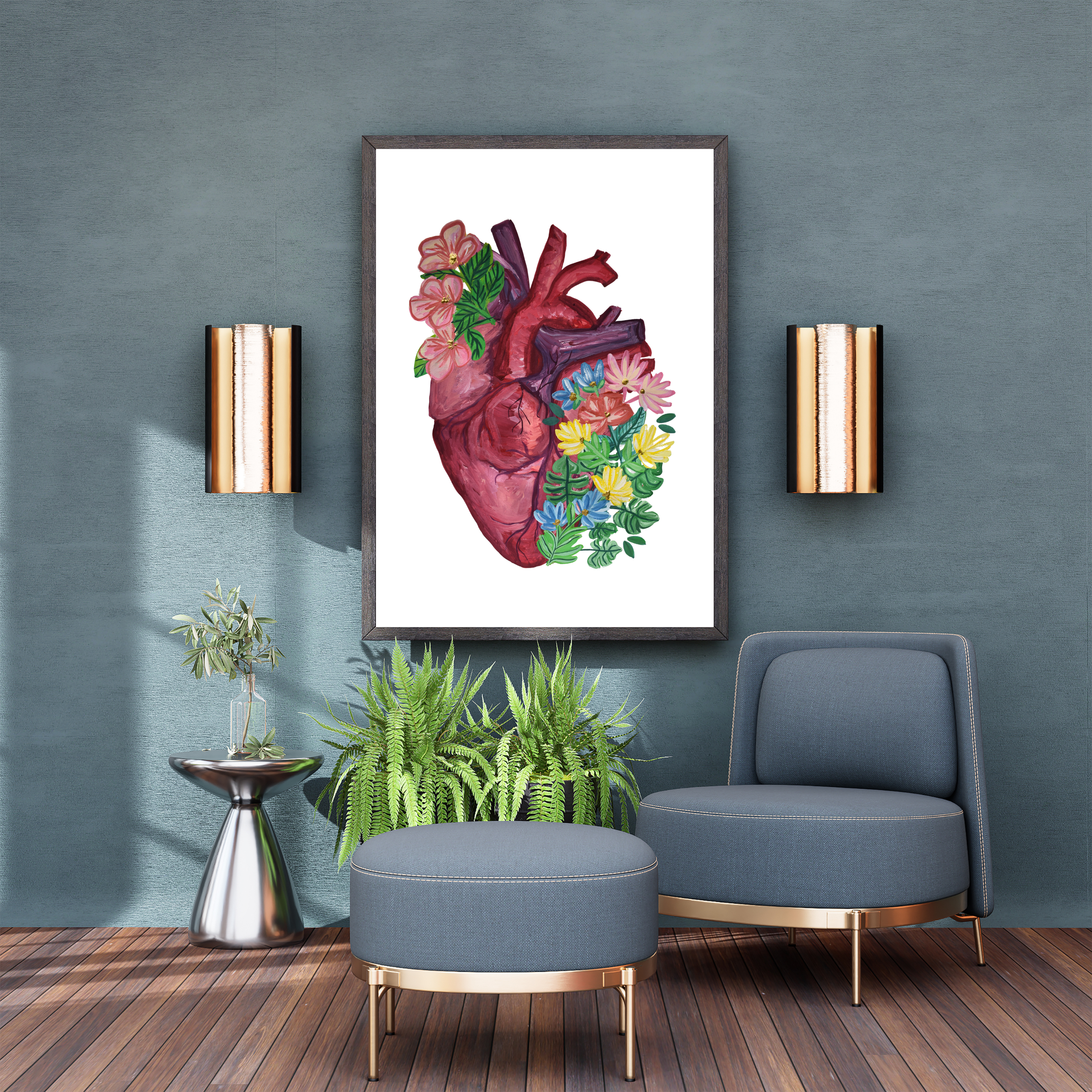 Anatomy Heart 3 art print