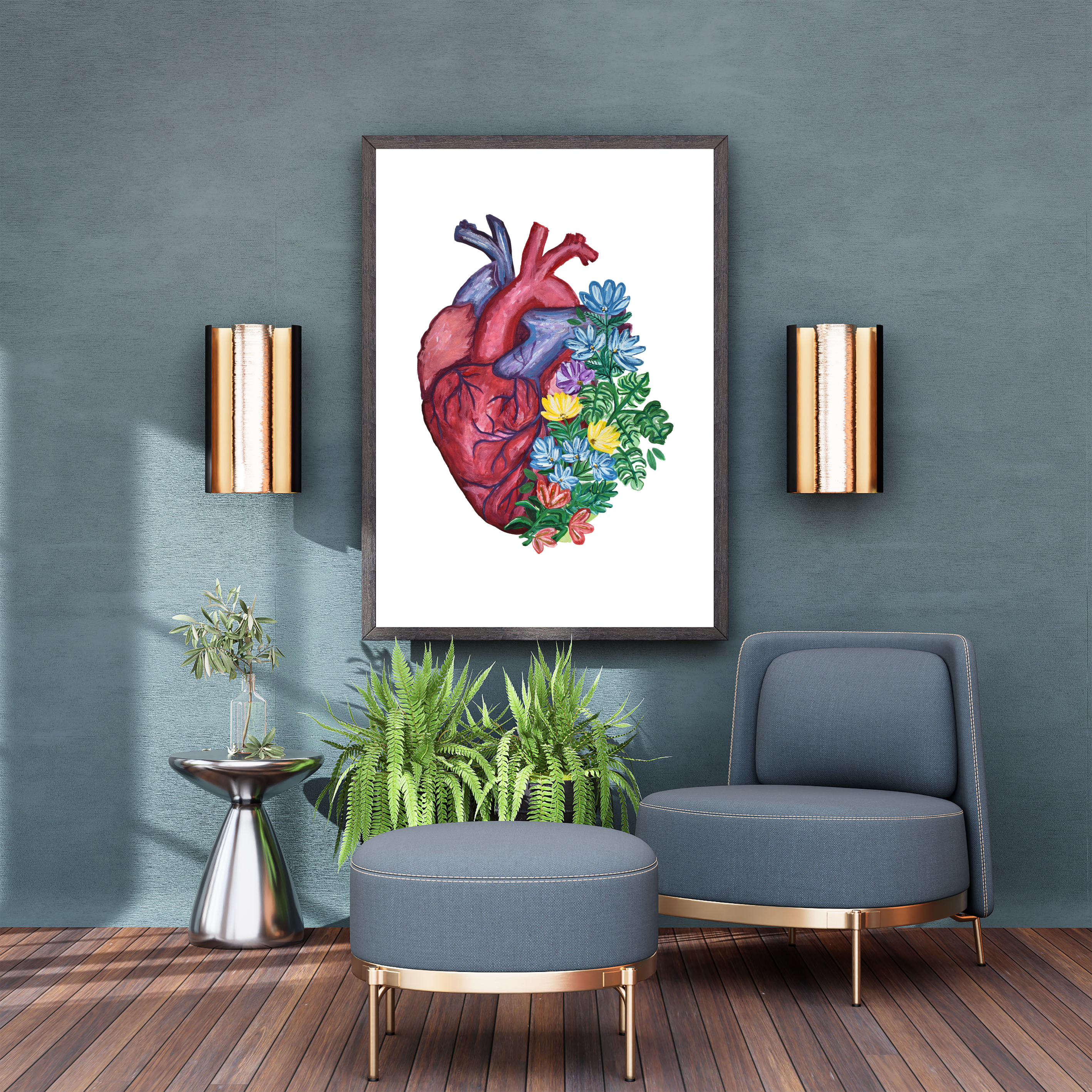 Anatomy Heart art print