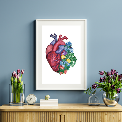 Anatomy Heart art print