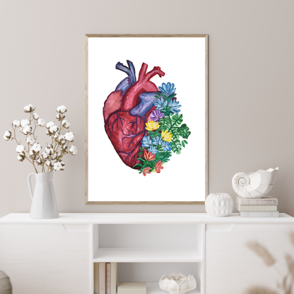 Anatomy Heart art print