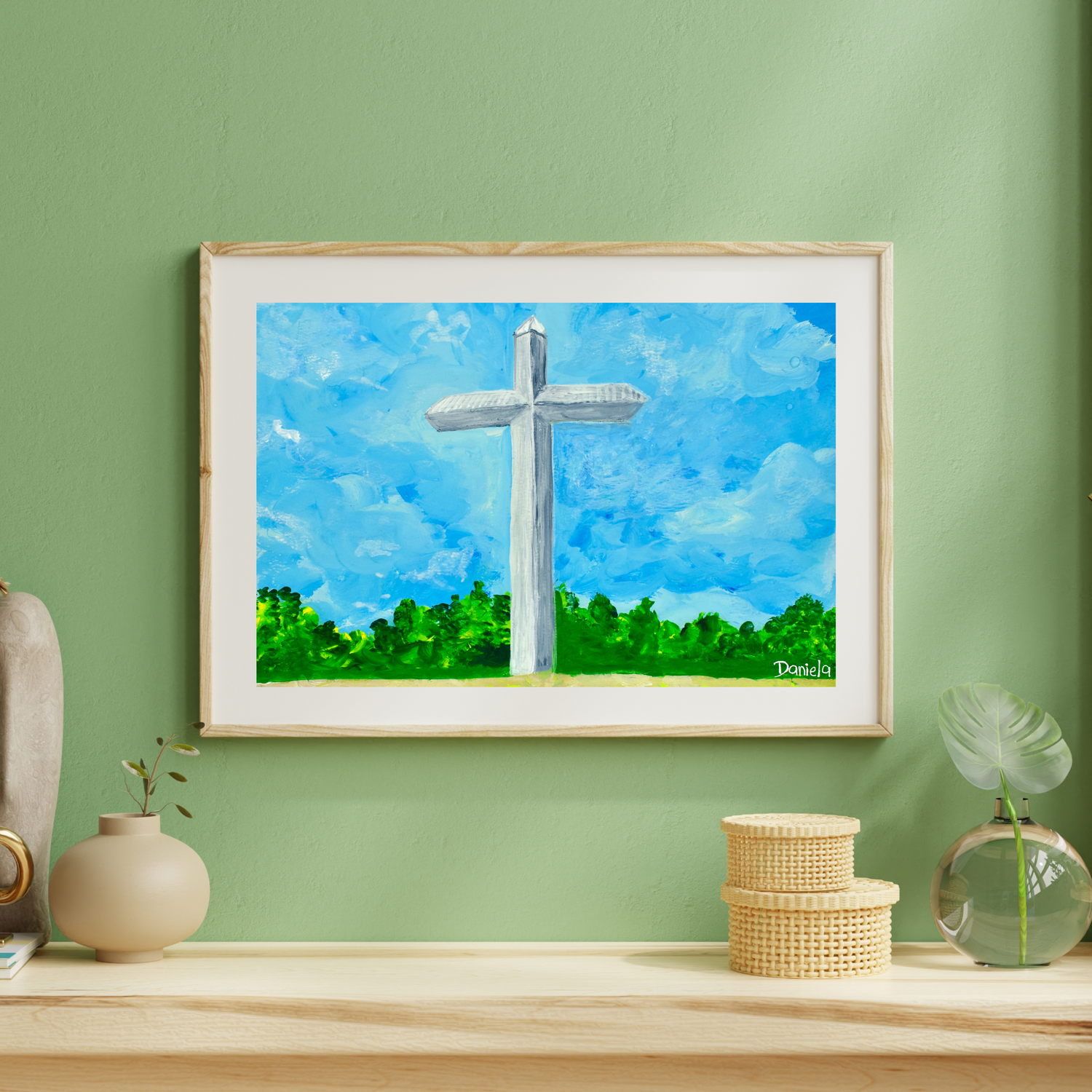 Cross art print