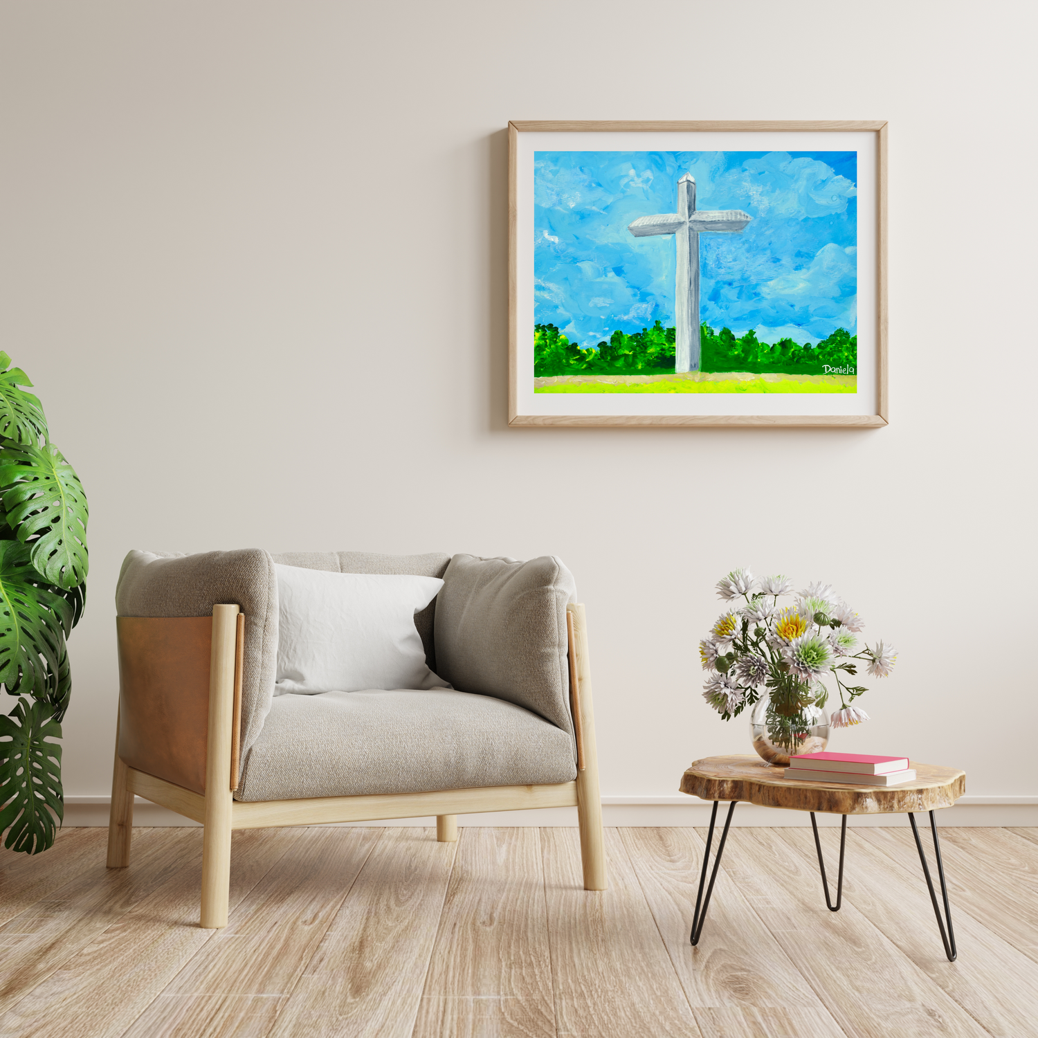 Cross art print