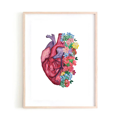 Anatomy Heart 2 art print