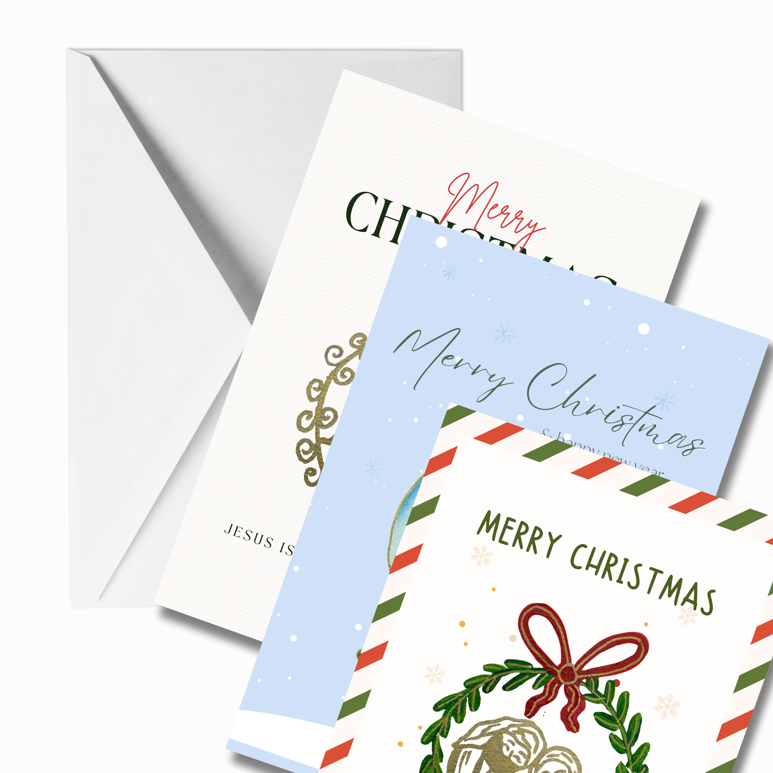 Merry Christmas Greeting Card (11-designs)