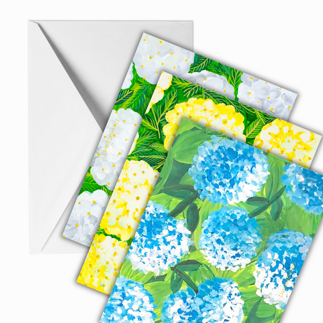 Hydrangeas Greeting Cards (6-designs)