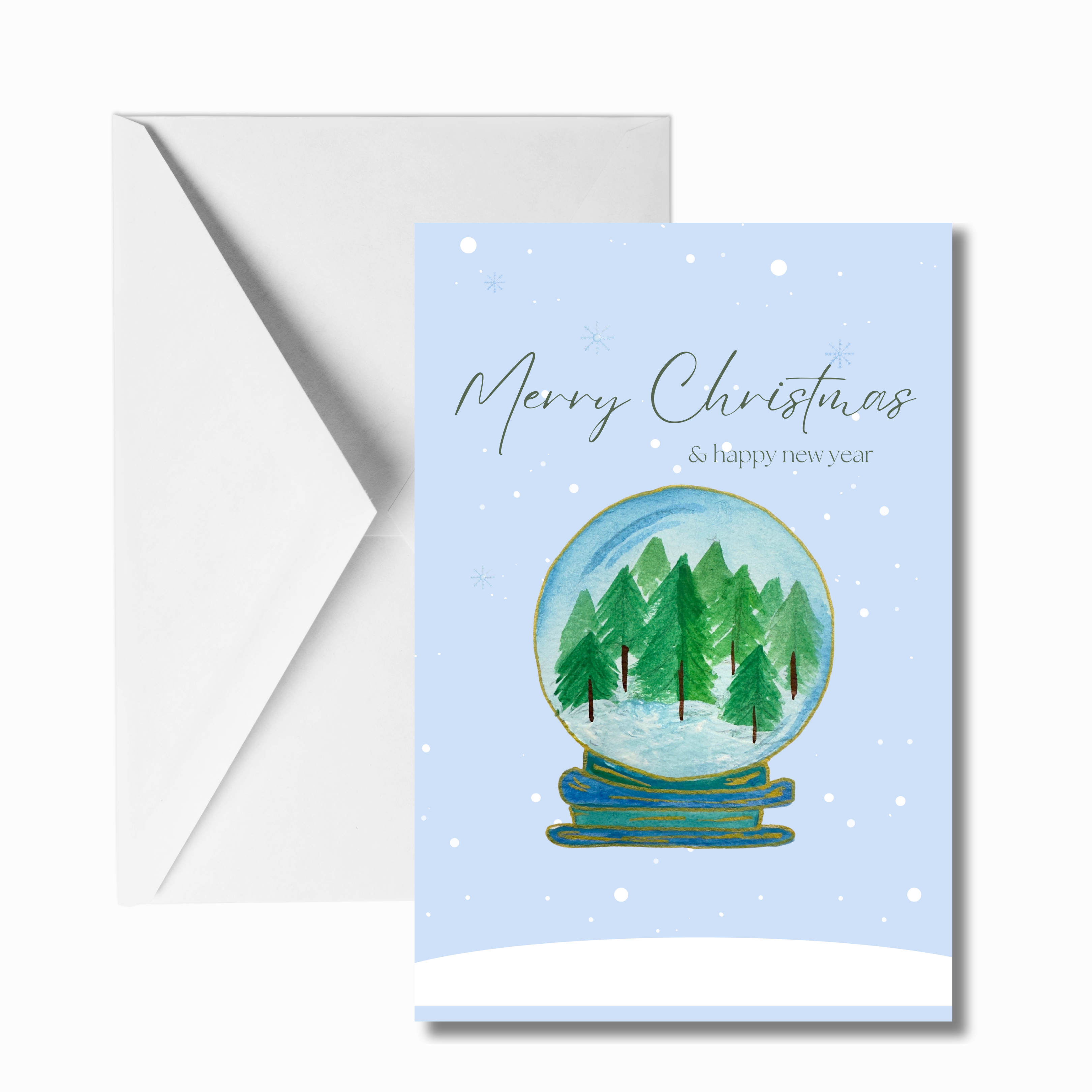 Merry Christmas Greeting Card (11-designs)