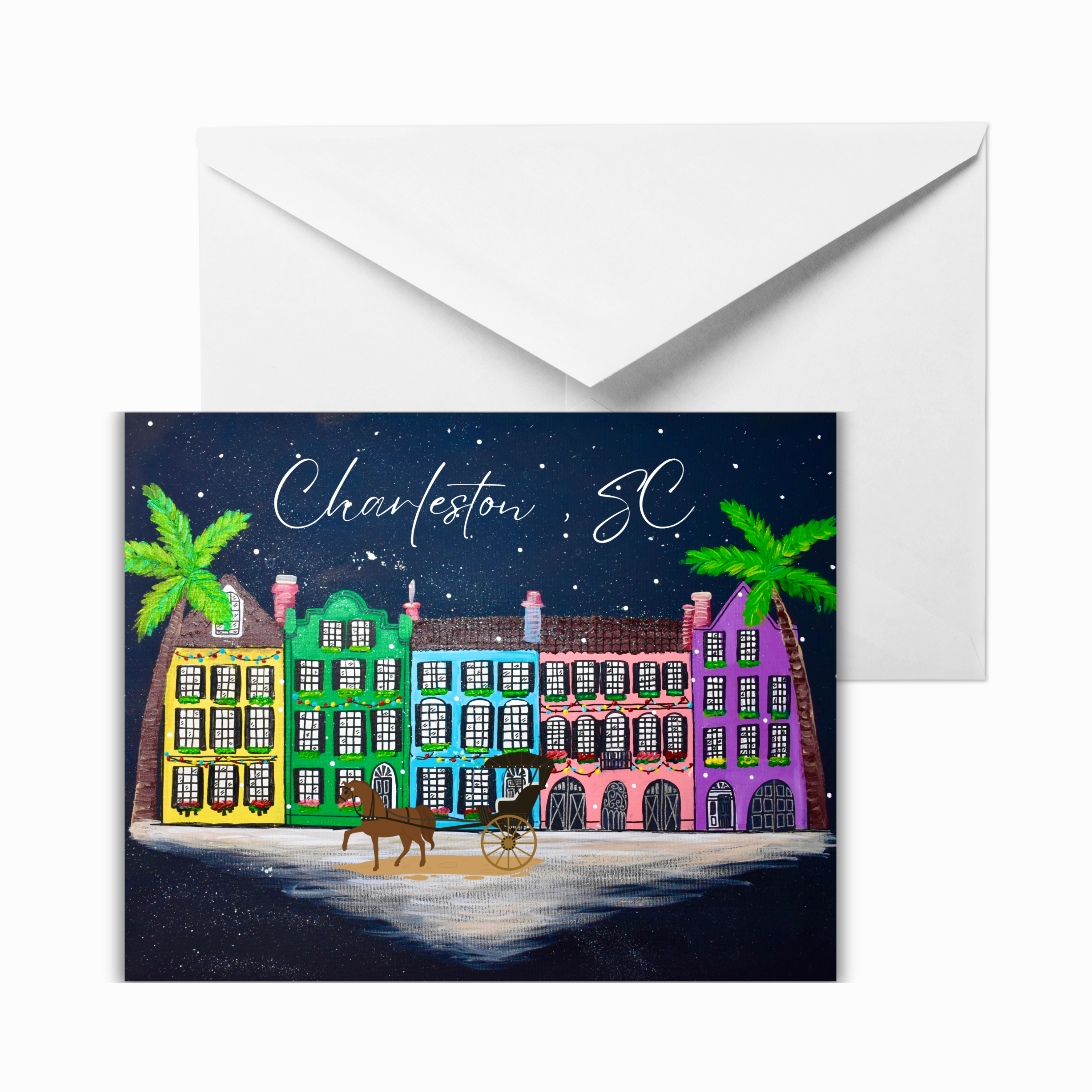 Charleston Christmas Greeting Cards (5-designs)