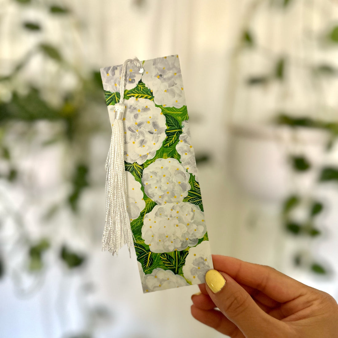 Hydrangea White Bookmark