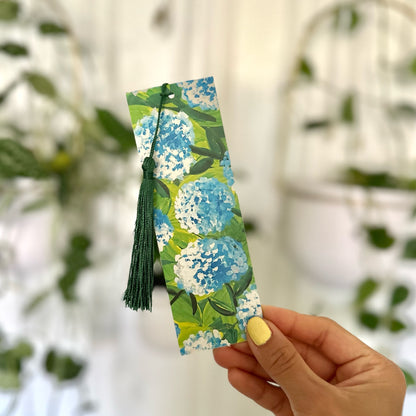 Blue Hydrangea Bookmark