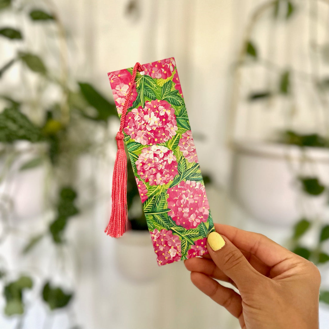 Hydrangea Pink Bookmark