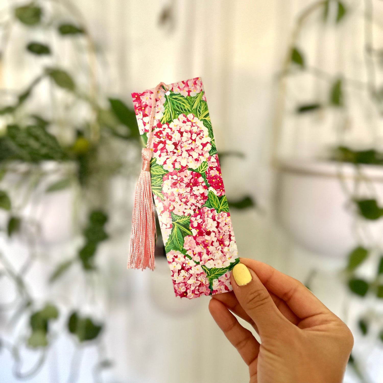 Hydrangea Red Bookmark