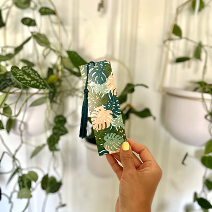 Monstera Collage Bookmark