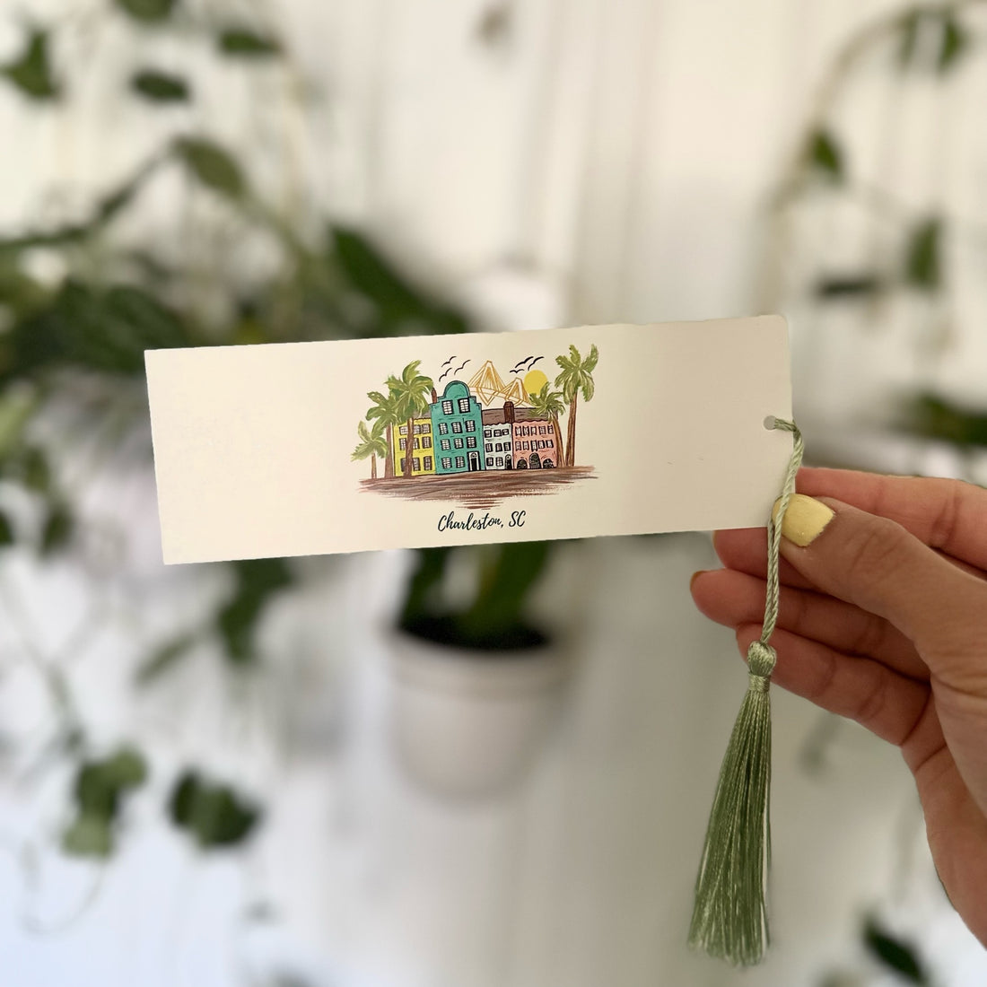 Rainbow Row Charleston Bookmark