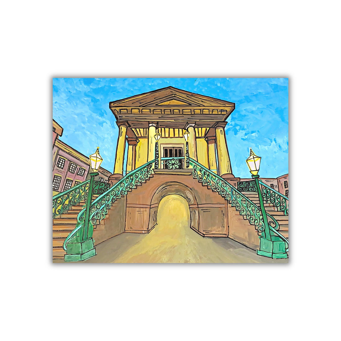 Charleston City Market Sticker waterproof quality vinyl matte