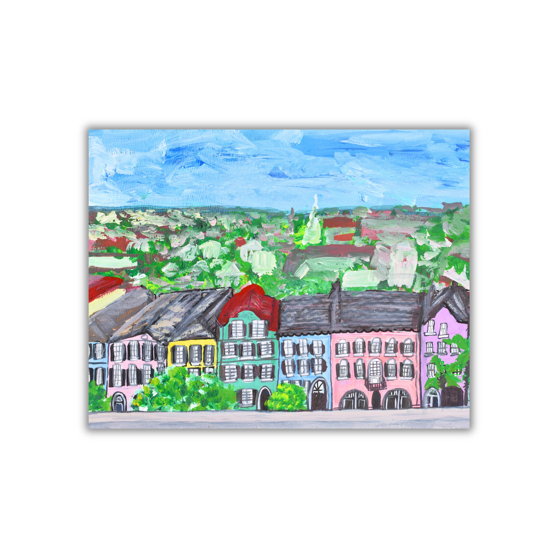 Charleston Rainbow Row 3 Sticker waterproof quality vinyl matte