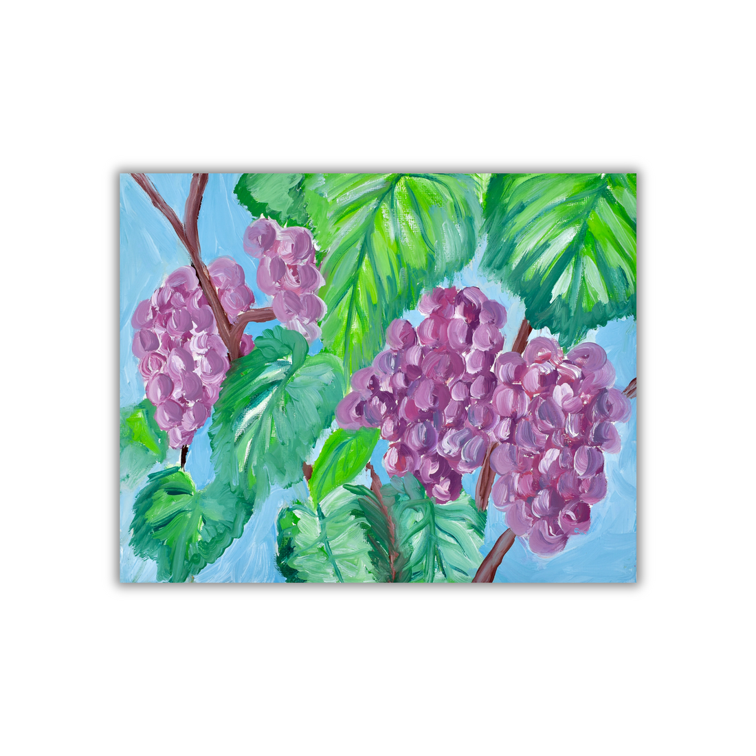 Grapes Sticker waterproof quality vinyl matte