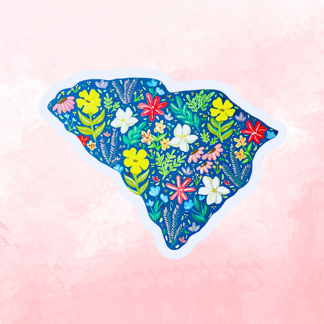 South Carolina Blue Sticker waterproof quality vinyl matte