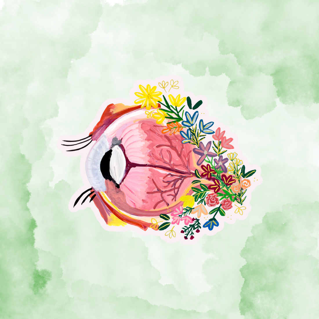 Eye sticker waterproof quality vinyl matte