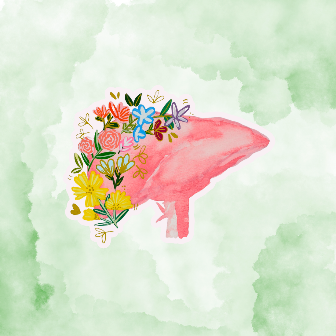 Liver  Sticker waterproof quality vinyl matte