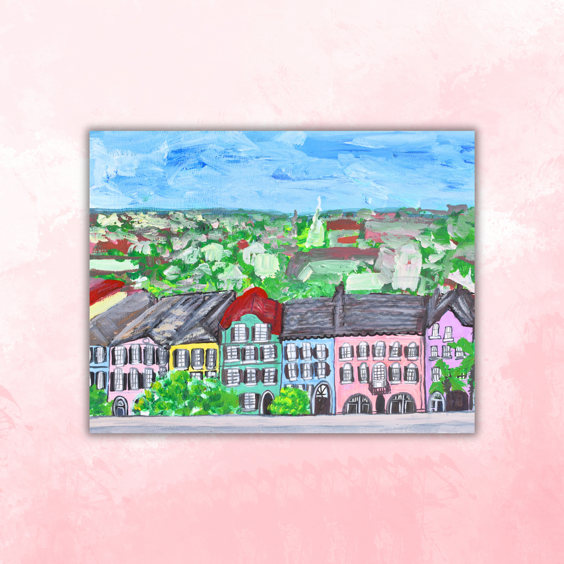 Charleston Rainbow Row 3 Sticker waterproof quality vinyl matte