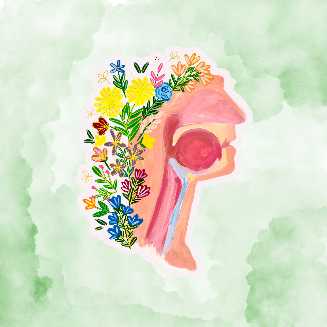 Throat sticker waterproof quality vinyl matte