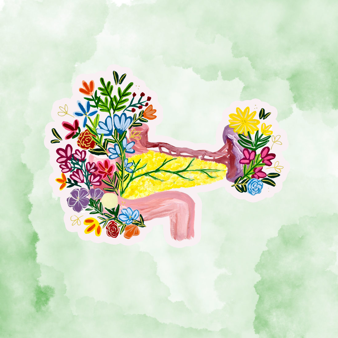 Pancreas sticker waterproof quality vinyl matte