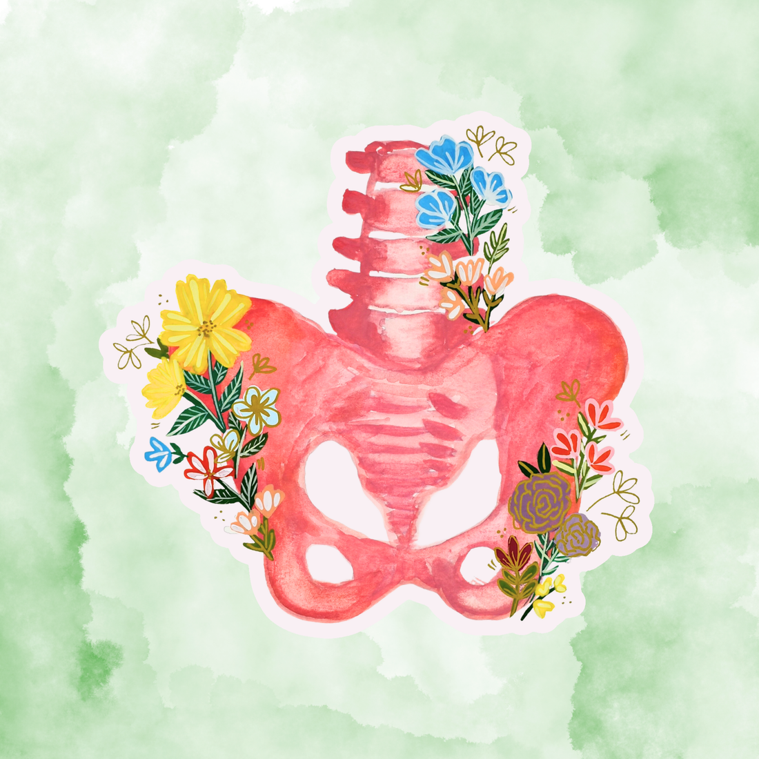 Pelvis Sticker waterproof quality vinyl matte