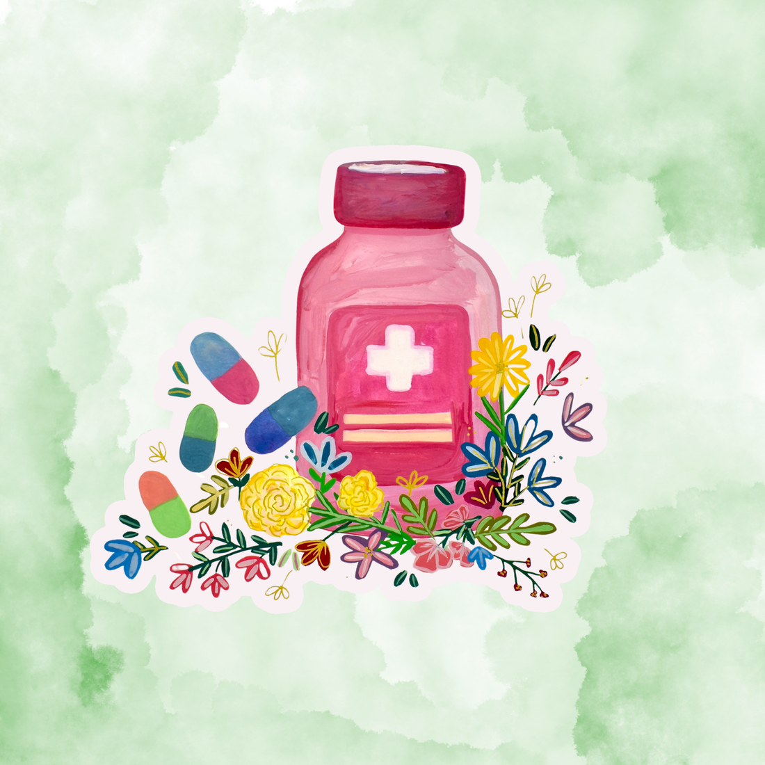 Pharmacology sticker waterproof quality vinyl matte