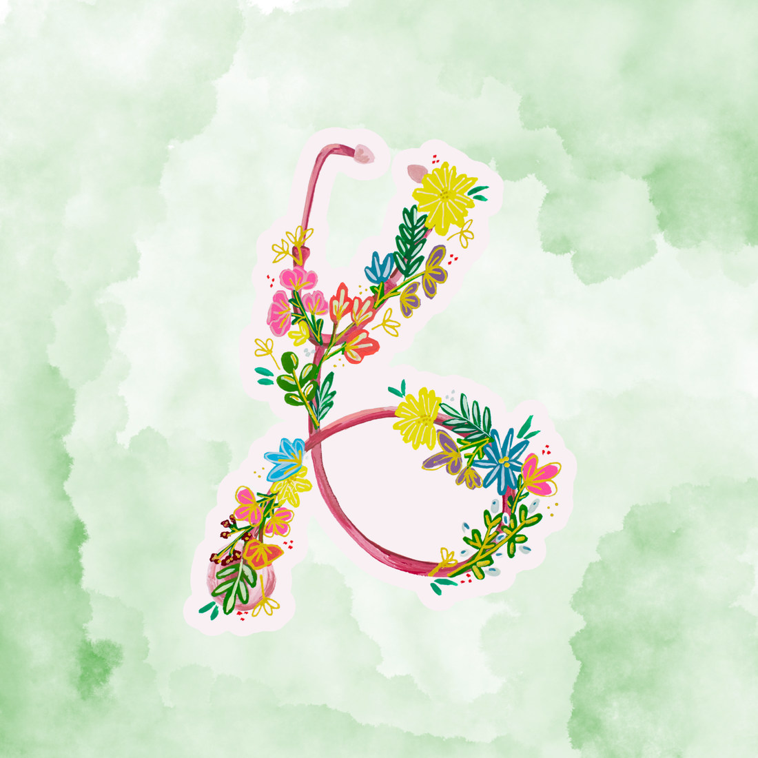 Stethoscope Sticker waterproof quality vinyl matte