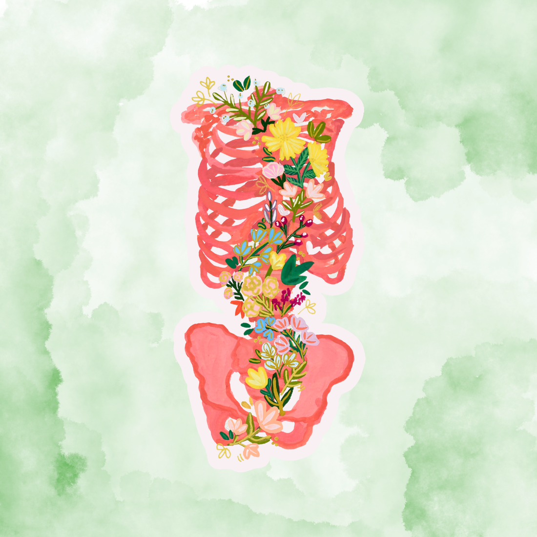 Skeleton Sticker waterproof quality vinyl matte