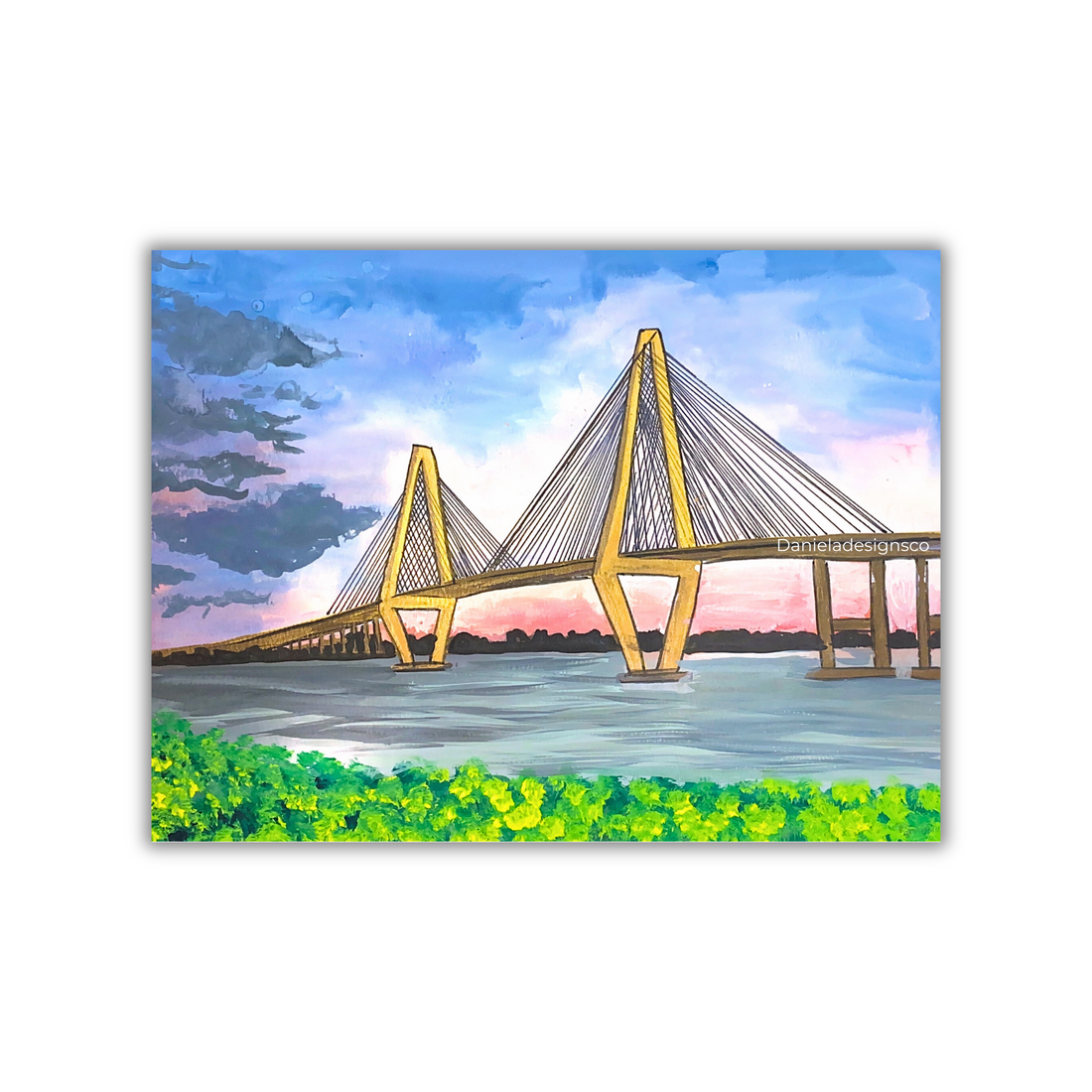 Arthur Ravenel Jr. Bridge Charleston Sticker waterproof quality vinyl matte