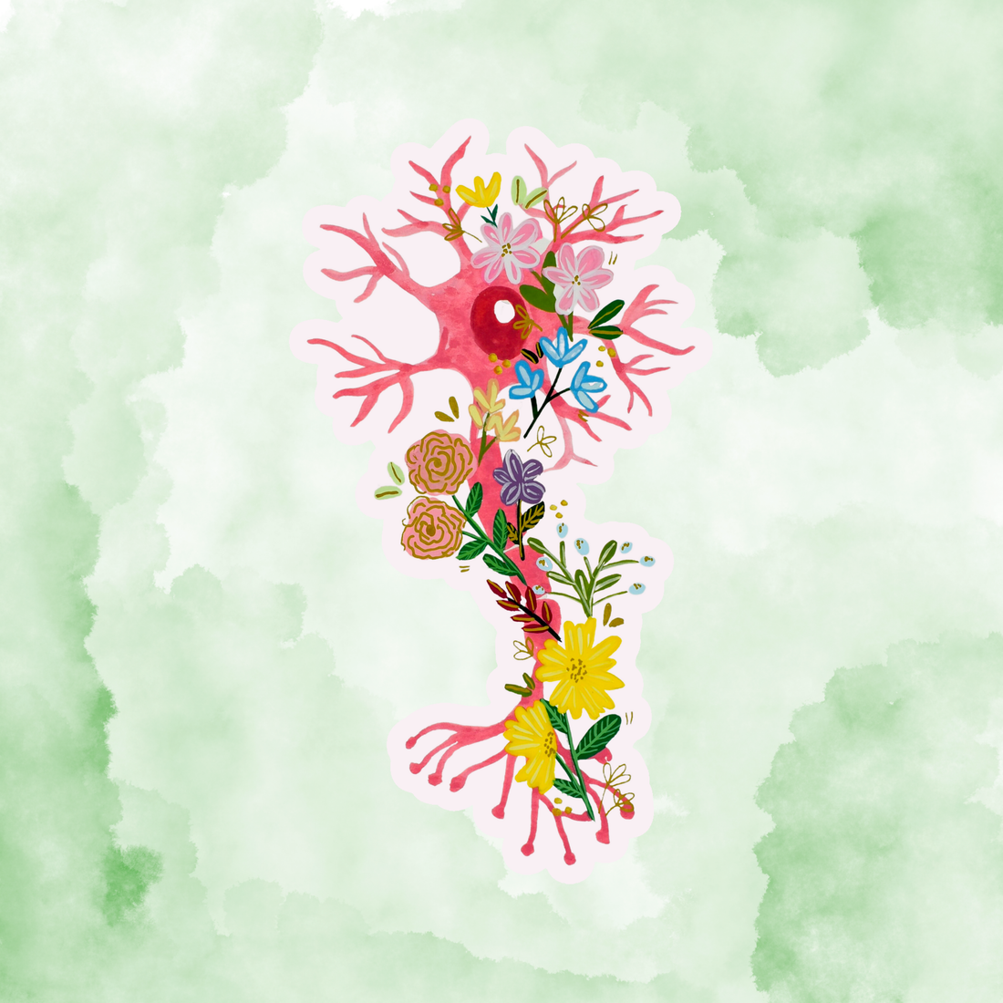 Neuron Sticker waterproof quality vinyl matte