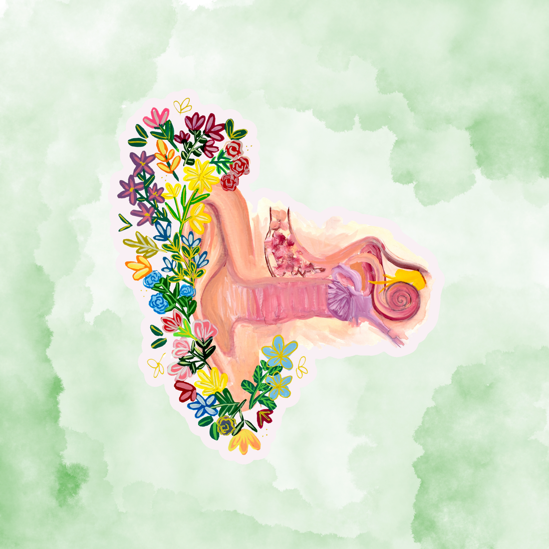 Ear sticker waterproof quality vinyl matte