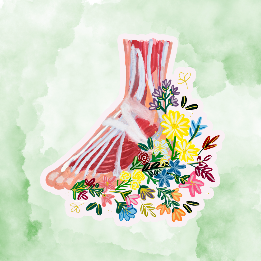 Foot sticker waterproof quality vinyl matte