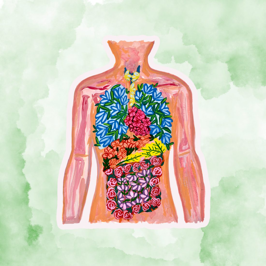 Human body sticker waterproof quality vinyl matte