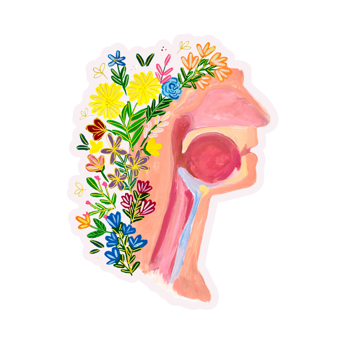 Throat sticker waterproof quality vinyl matte