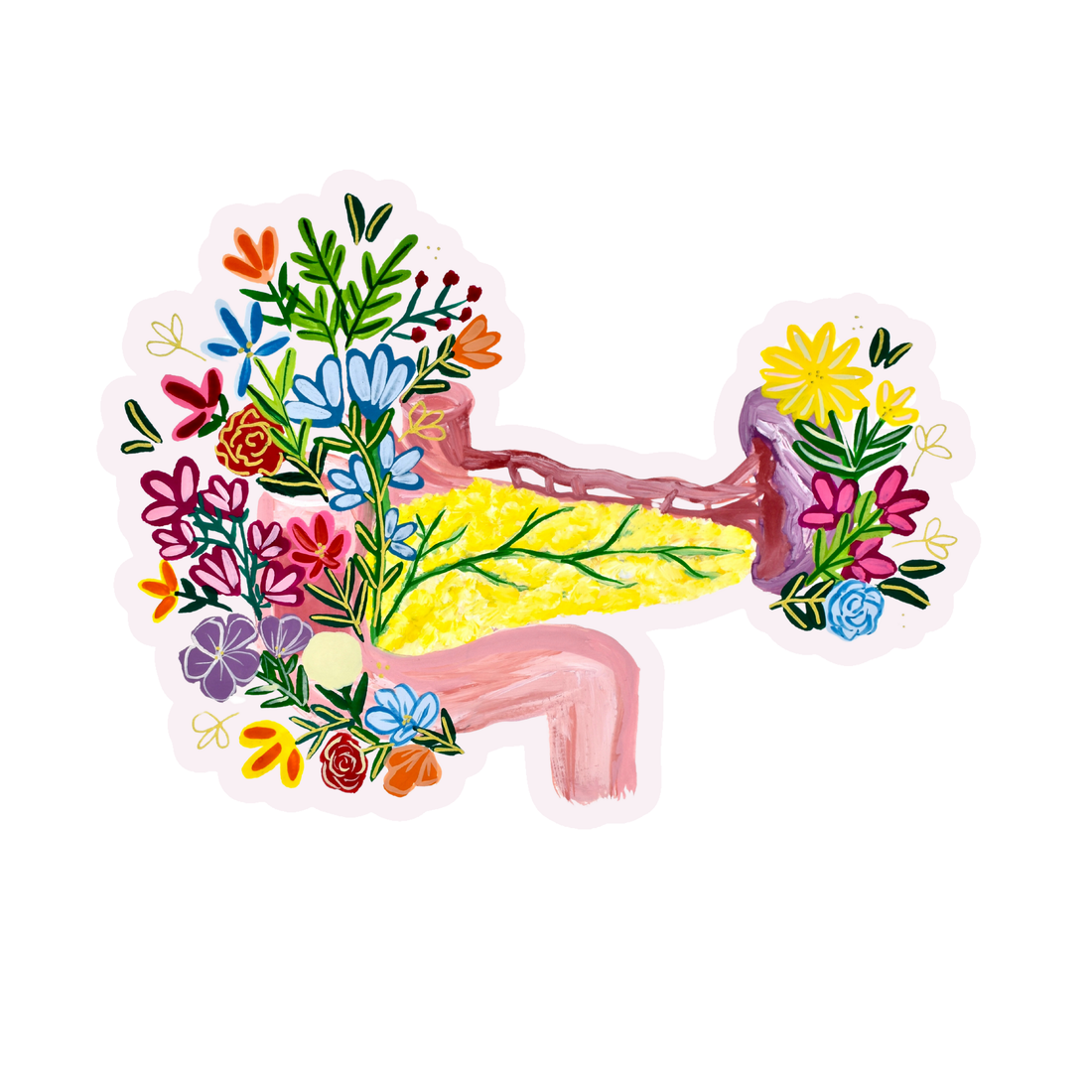 Pancreas sticker waterproof quality vinyl matte