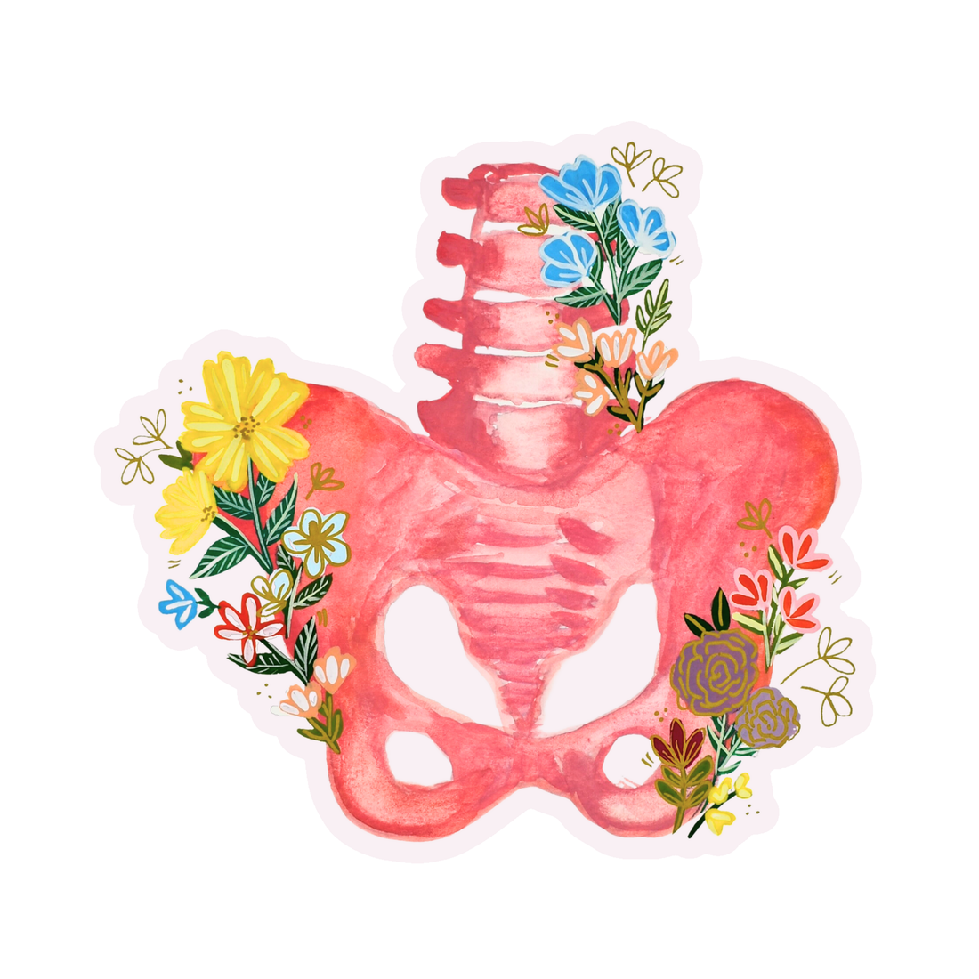 Pelvis Sticker waterproof quality vinyl matte